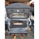 FORNO A LEGNA METALFER IN ACCIAIO CON TETTO ROTONDO SU RUOTE SPOSTABILE L97XH168XP80