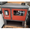 CUCINA A LEGNA 13KW CON PORTE E PIASTRA IN ACCIAIO TRATTATO