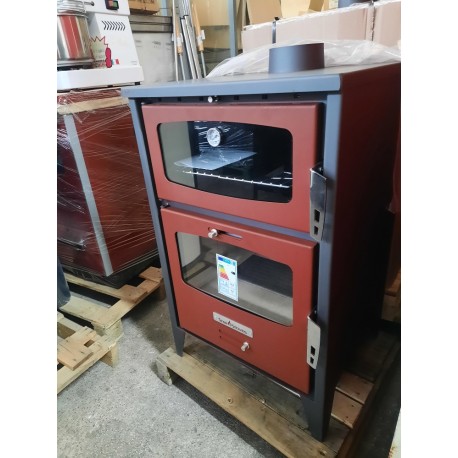 STUFA A LEGNA 16/18 KW CON GRANDE FORNO E CAMERA COMBUSTIONE FORNI METALFER