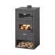 STUFA A LEGNA CON FORNO  10-12 KW