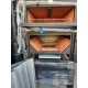 FORNO A LEGNA METALFER IN ACCIAIO CON TETTUCCIO SU RUOTE SPOSTABILE 90X110X160