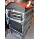 FORNO A LEGNA METALFER IN ACCIAIO CON TETTUCCIO SU RUOTE SPOSTABILE 90X110X160