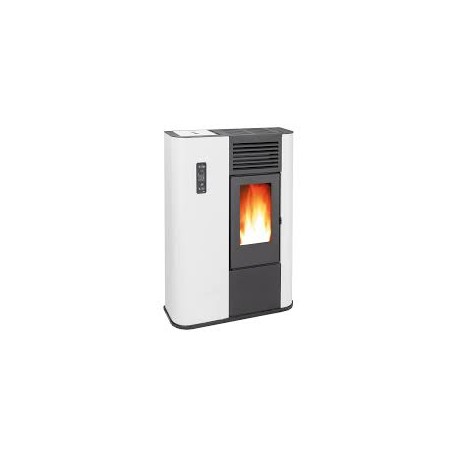 Stufa a pellet Slim 7,5 kW riscaldamento a pellet camino a pellet con telecomando