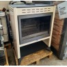 STUFA A LEGNA 18/22 KW EFFETTO CAMINO INTERNO I IN GHISA FORNI METALFER