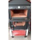 FORNO A LEGNA METALFER IN ACCAIO CON TETTUCCIO SU RUOTE SPOSTABILE 76X104X160