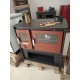 CUCINA A LEGNA 13KW CON PORTE E PIASTRA IN ACCIAIO TRATTATO
