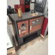 CUCINA A LEGNA 13KW CON PORTE E PIASTRA IN ACCIAIO TRATTATO