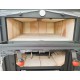FORNO A LEGNA METALFER IN ACCAIO CON TETTUCCIO SU 4 RUOTE SPOSTABILE 105X110X160