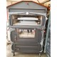 FORNO A LEGNA METALFER IN ACCAIO CON TETTUCCIO SU 4 RUOTE SPOSTABILE 105X110X160