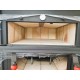 FORNO A LEGNA METALFER IN ACCAIO CON TETTUCCIO SU 4 RUOTE SPOSTABILE 105X110X160