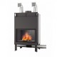 Caminetto monoblocco a legna autopulente modello ALFA  17,6 kW GIROLAM