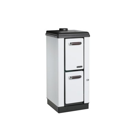 STUFA A LEGNA BRUCIATUTTO MOD.  7,5 KW CON PIASTRA PER CUCINARE